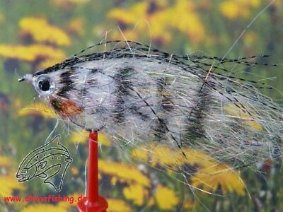 Streamer '' Fiberfish Grayling ''  3er Set, auf Schonhaken, barbless hook