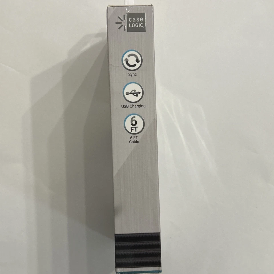 Case Logic Universal MFi Certified Lighting Charge & Sync Cable 10 Feet Black - Image 2 of 4