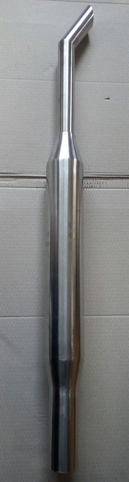 Edelstahl auspuff traktor passend für IHC 644/744/840/844/633/733/833 mit Bogen - Bild 2 von 4