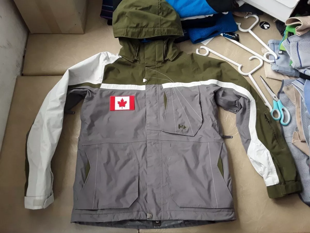 cilinder je bent noorden HELLY HANSEN CANADA BRAND TEAM flag helly tech MEN size M jacket parka  cross | eBay