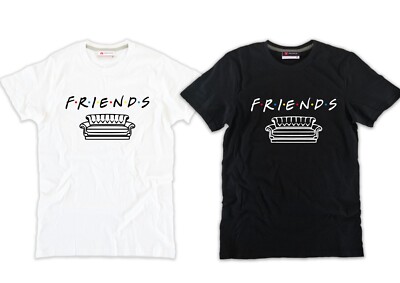 Friends Tshirt Sofa schwarz oder weiß sehr gute Baumwolle 90er Jahre Fernsehfilm TV-Serie