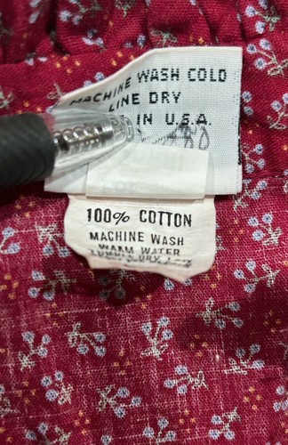 Vintage Floral Maternity Dress Ruffle Prairie Cottage Boho Modest Button Size S - Picture 14 of 15