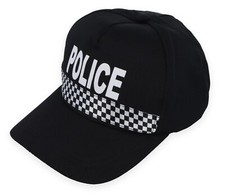 Police Hat Baseball Snapback Cap Adults Ladies Men Cop Fancy Dress Costume