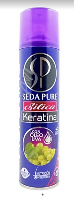 2 Pack SEDA PURE UVA SILICA 4 en 1 KERAMIDAS 12 OLEOS TERMO PROTECCIÓN