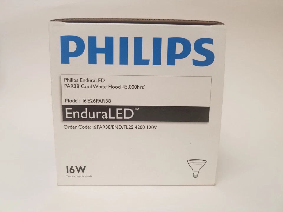 Philips EnduraLED Par38 16W 4200K Bright White 850 Lumens E26 Base Flood Lamp - Image 4 of 4