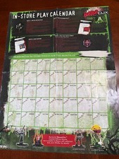 Horrorclix In Store Play Calendar Poster The Lab