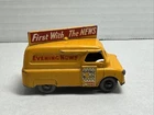 Lesney Matchbox No. 42 Evening News Van yellow & Red. First With The News Slogan