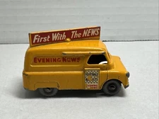 Lesney Matchbox No. 42 Evening News Van yellow &  Red. First With The News