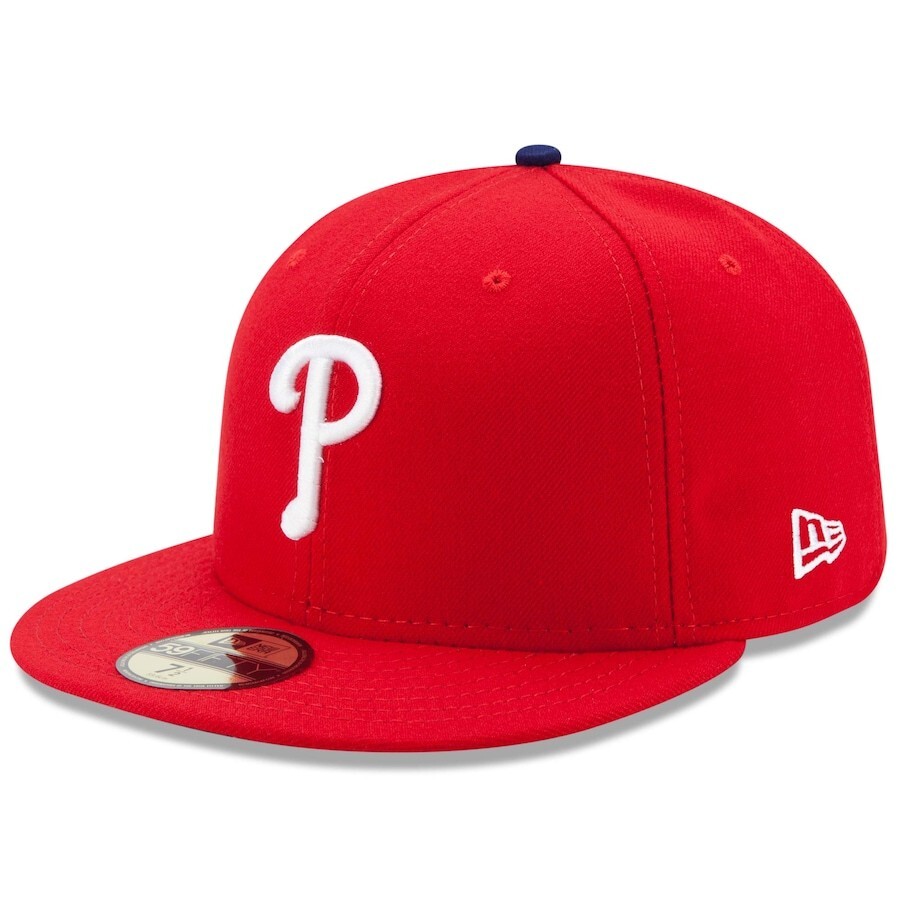 baseball cap men phillies red 7 59fifty new good quality cotton-image