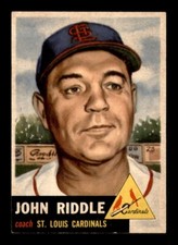 1953 Topps John Riddle #274 NM *very high grade and rare condition*