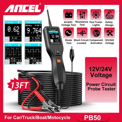 ANCEL Powescan PB50 Circuit Tester Electrical System Diagnostic Tool 12V/24V USA