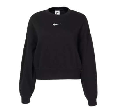 ナイキ Nike Sportswear クラブ Fleece シーズナル Loose Top レディース シャツ トップス Black/White ナイキ スポーツウェア クラブ フリース ウィメンズ クルー