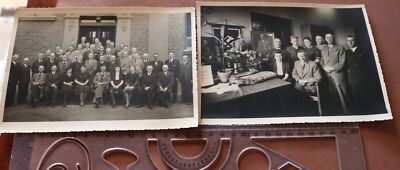 Two Great Old Photos - Ernst Poensgen Düsseldorf United Steelworks 1930s