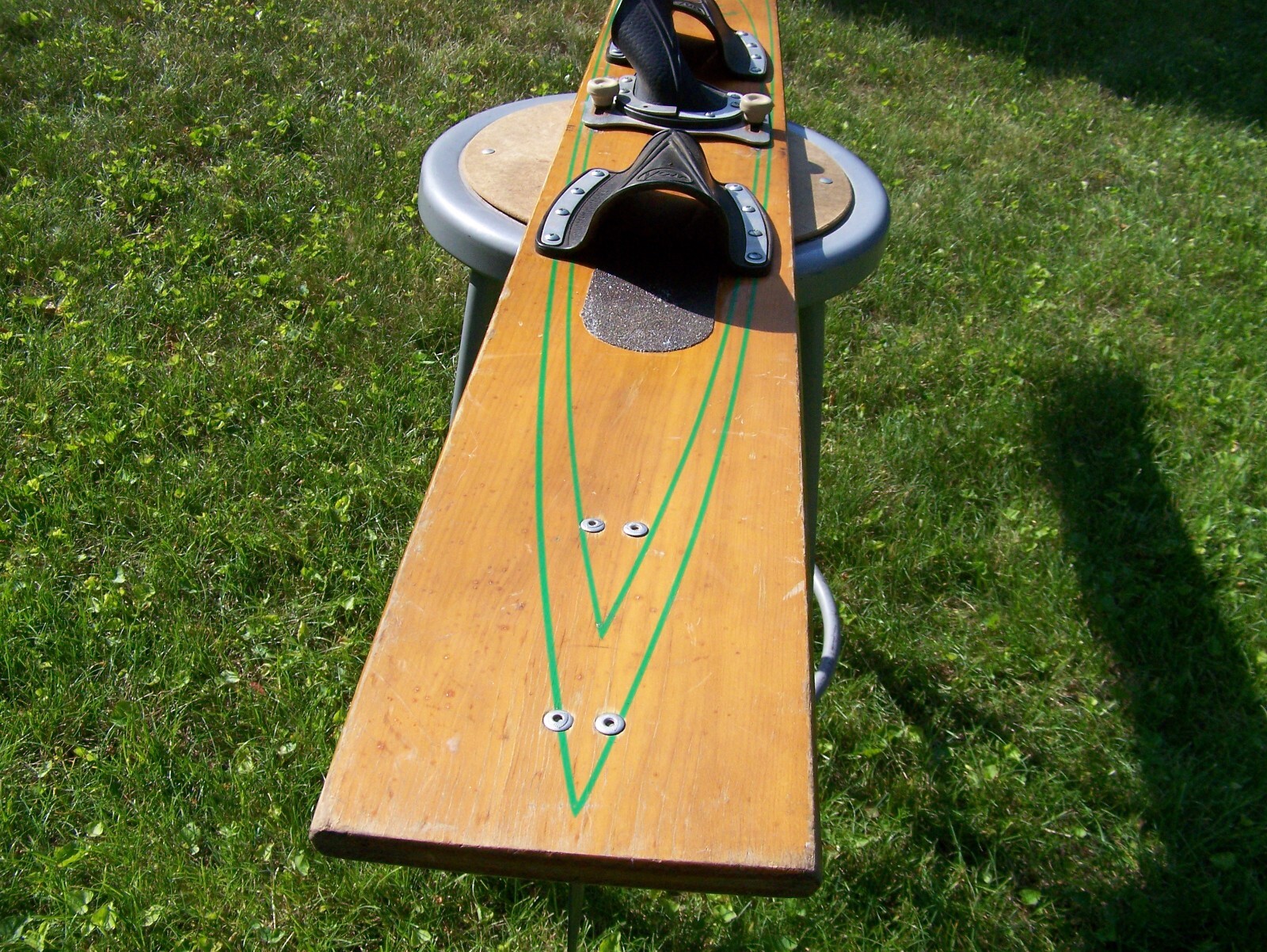 VINTAGE VOIT SLALOM LAMINATED WOOD WATER SKI 69 "1/2 AIRPLANE SPRUCE WS