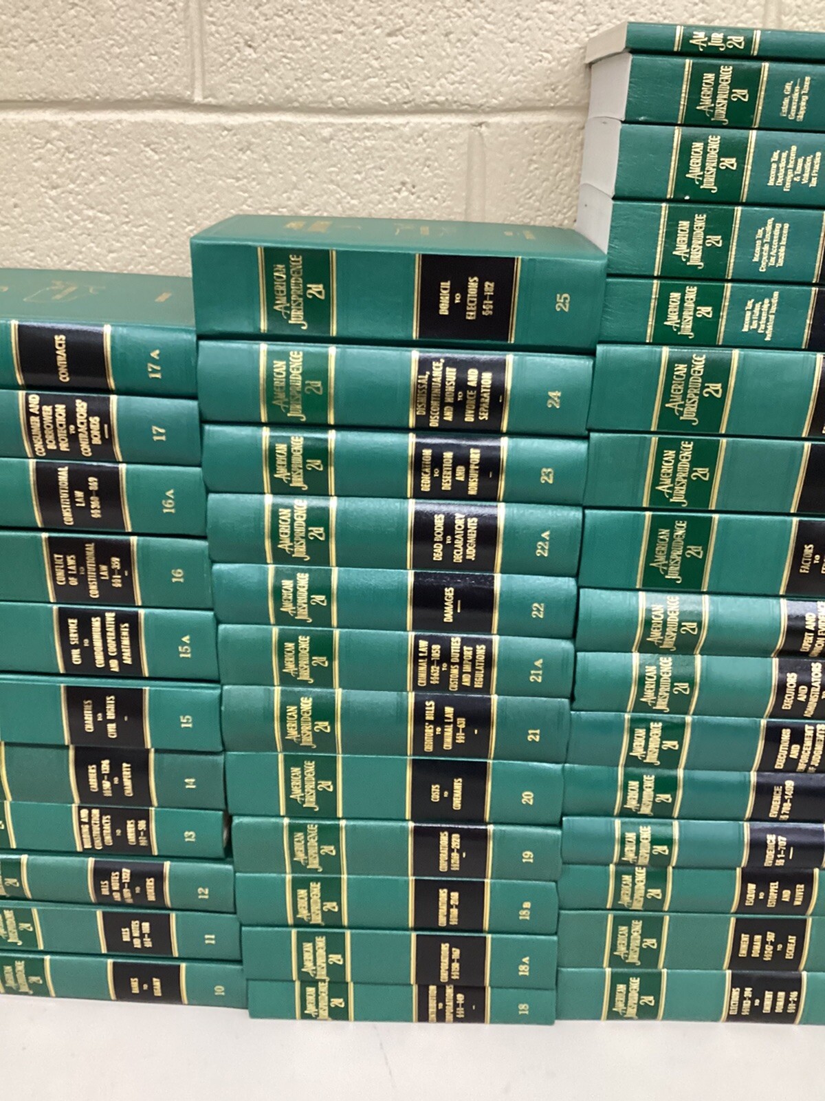 American Jurisprudence 2d Volumes 183 + Supplements. 129 Books Most