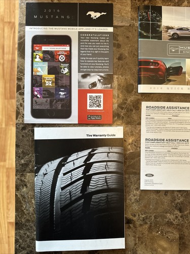 2016 Ford Mustang owners manual & case - Picture 6 of 8