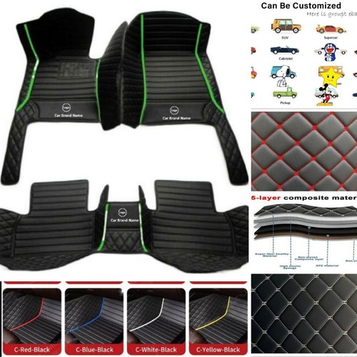 For GMC Acadia Car Floor Mats Luxury Carpets Custom Waterproof Auto Pu Leather - Picture 27 of 41