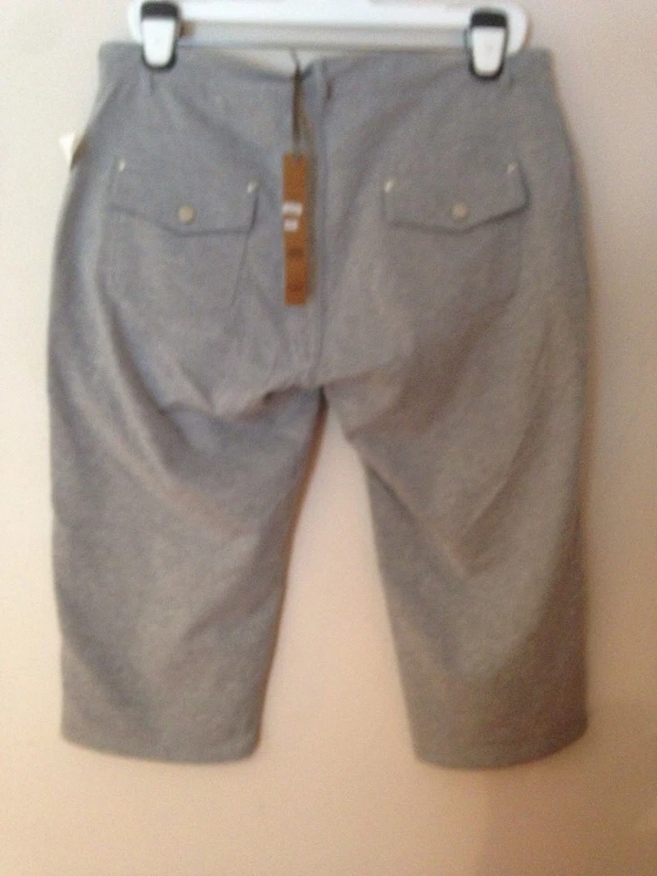 NUEVO CON ETIQUETAS MUJER NANA MODA GRIS ELÁSTICO TIRAR EN CREMALLERA MOSCA ELÁSTICO CAPRI 2XL  Foto 3 de 4