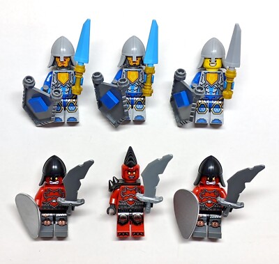 LEGO Nexo Knights Macy, Axl, Aaron, Lance, Lava Monsters, Castle