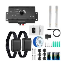 Electric Dog Fence System Pet Tone Shock Boundary Containment Water Resistant...