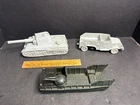 Marx Battleground German 351 Tank , German Truck, American Landing Craft