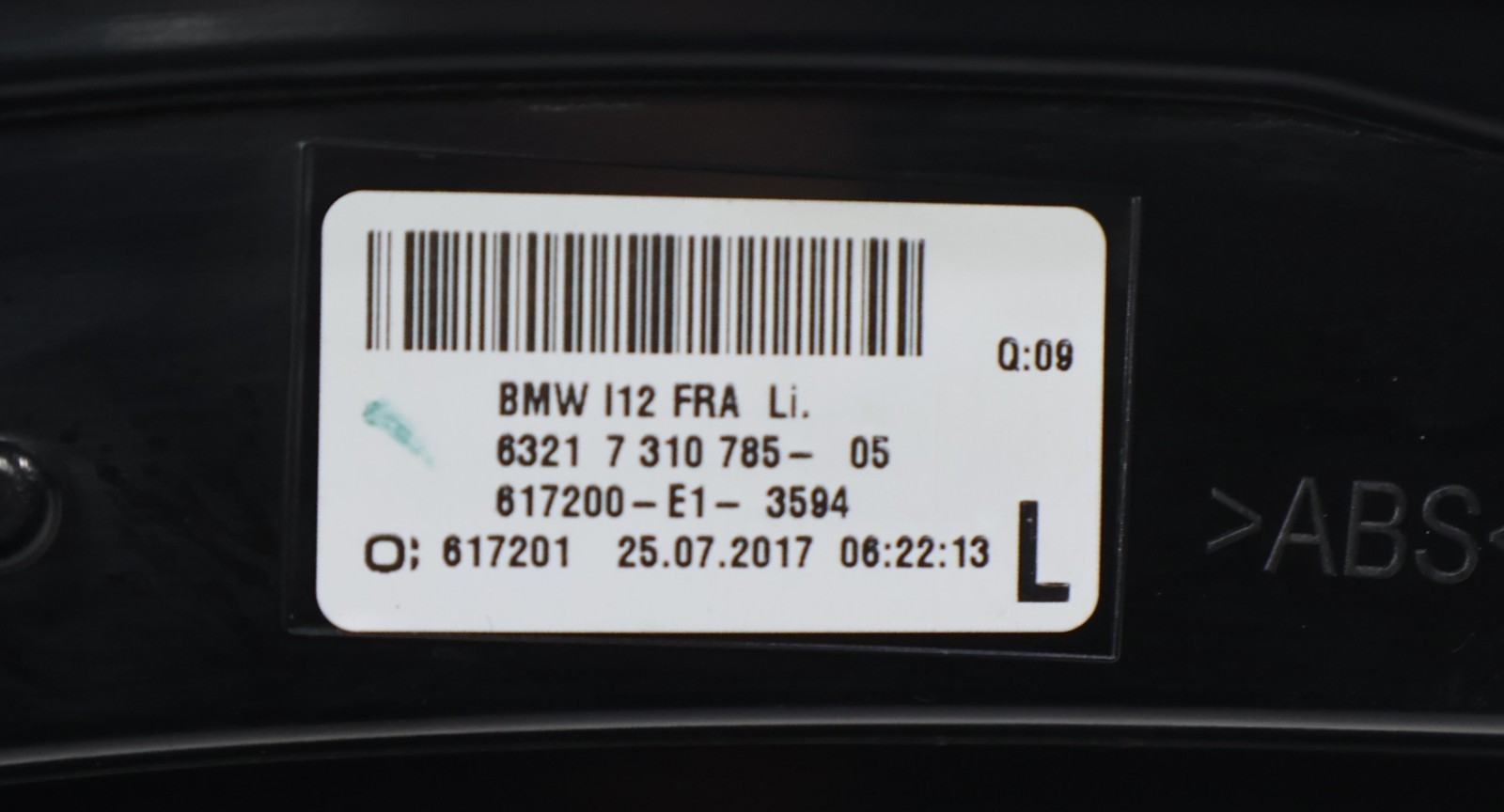 2014 - 2020 BMW i8 I12 REAR LEFT DRIVER SIDE TURN SIGNAL LIGHT LAMP OEM