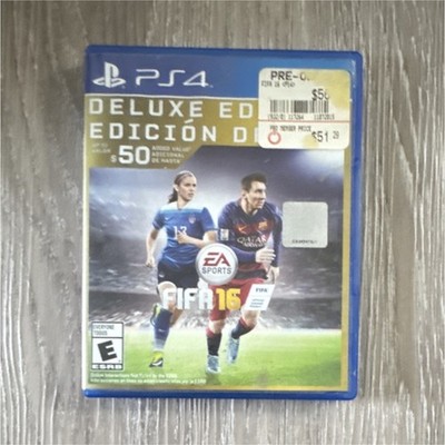 EA Sports FIFA 16 Deluxe Edition Soccer PS4 2015 Video Game Manual Included