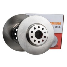2x Magma Brake Disc Front Vented For Audi A1 A3 Q2 Q3 Cupra Seat Skoda VW