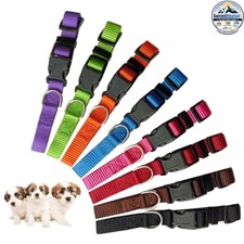Puppy ID Collars 8 Pcs Adjustable Nylon 7.5-10.2 Inches Breakaway Whelping