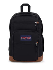 JanSport Cool Student Backpack Black 15" Laptop Sleeve 34L School Travel Bookbag