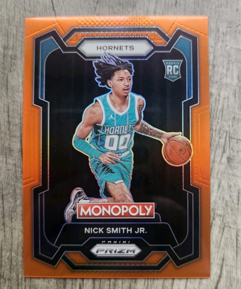 2023-24 Panini Prizm Monopoly Nick Smith Jr. Orange Prizm RC /124 Silver