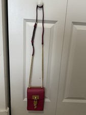 DKNY Pink Pebbled Small Crossbody Phone Bag S...