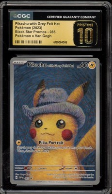 Pikachu with Grey Felt Hat　ゴッホピカチュウ Pokemon Pikachu with Grey Felt Hat Van Gogh Exclusive Sleeve (Qty