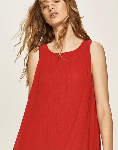 Women COS Shirt Red Cotton 34 / XS / 42