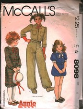 8098 Vintage McCalls SEWING Pattern Girls Jumpsuit 1980s Romper 6 Casual Play