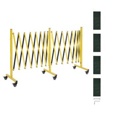 VEVOR Double Expandable Barricades 25FT Expandable Folding Security Barriers