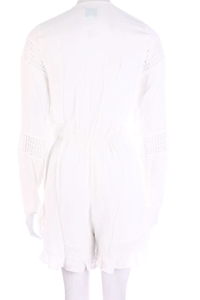 Jovonna London Playsuit Volants zum Knoten UK 12 = D 38 off-white - Bild 2 von 4