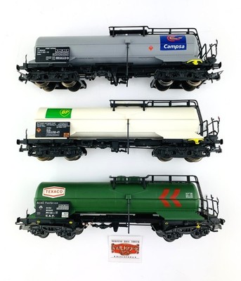 CA4 - ELECTROTREN H0 - KONVOLUT 3 KESSELWAGEN 4-ACHSIG ''CAMPSA'' ''TEXACO'' ''BP''