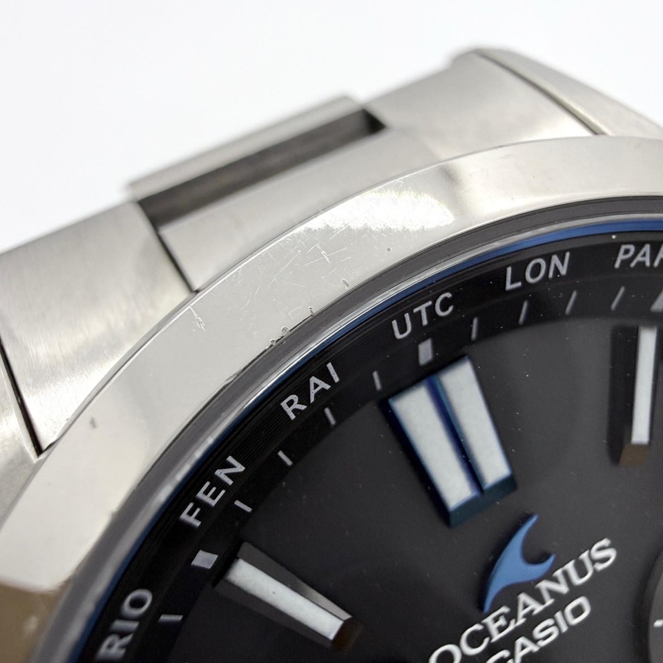 Casio Oceanus OCW-G1100 Solar Men's Watch Black From Japan | eBay UK
