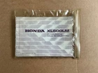 GENUINE HONDA 1985 HRC XL600LM XL600 XL 600 MOTORCYCLE OWNERS MANUAL HAND BOOK