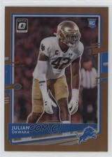 2020 Panini Donruss Optic Rookies Bronze Prizm Julian Okwara #144 13kb
