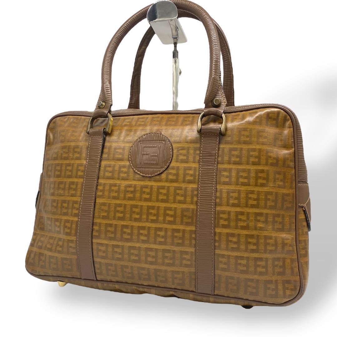 Vintage FENDI Zucchetto Patent Leather Business Briefcase Bag