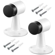 2 Pack Heavy Duty Floor Mounted Door Stop 3 in Aluminum Commercial Grade Door...