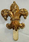 WW1 7th BATTALION THE MANCHESTER REGIMENT CAP BADGE SLIDER FIXING GILT GENUINE
