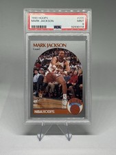 1990 NBA Hoops New York Knicks Mark Jackson #205 (MENENDEZ BROTHERS) PSA 9