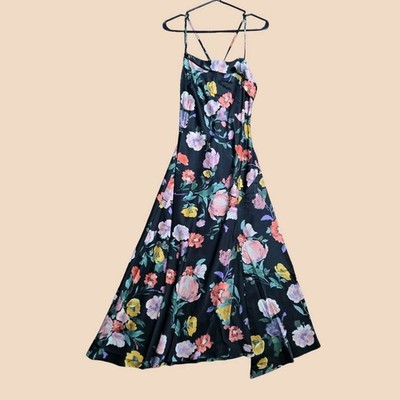 knee length dresses for ladies Alanna Halter Cowl Neck Midi Dress main image 0