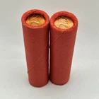 1958-P & 1958-D Lincoln Wheat Cent BU Shotgun Rolls (100 Coins) Gem Red