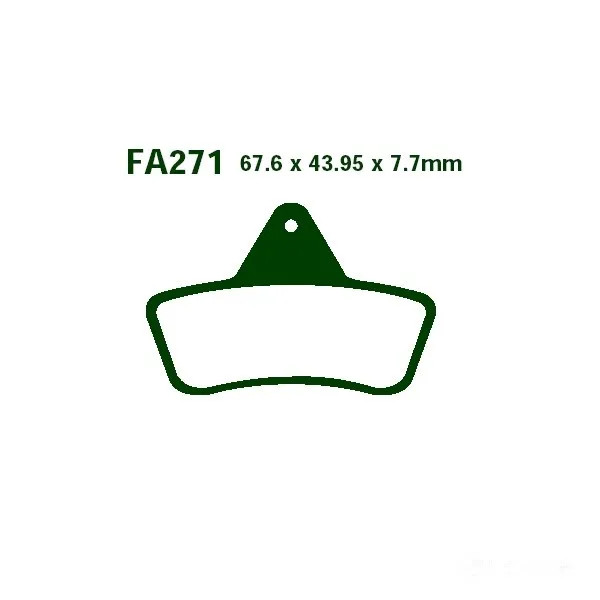 Bremsbelag BremsbeläGe EBC FA271TT Vorne FüR Arctic Cat Cat 400 FIS 2WD Bj. 2003-image