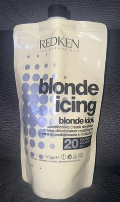 Redken Blonde Icing Blonde Idol 20 Vol Conditioning Cream Developer 33.8 oz NEW