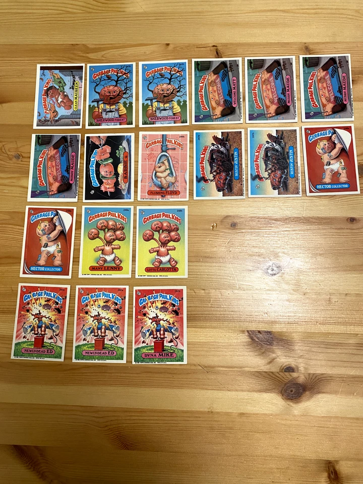 Lote de 283 tarjetas Topps Garbage Pail Kids Series 6, 7, 8 + 9 duplicados varios 1986-87 Foto 4 de 4
